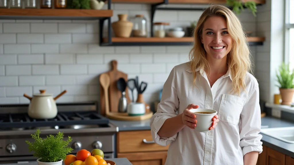 The image shows a collection of attractive Drew Barrymore kitchen appliances arranged neatly on a countertop.
