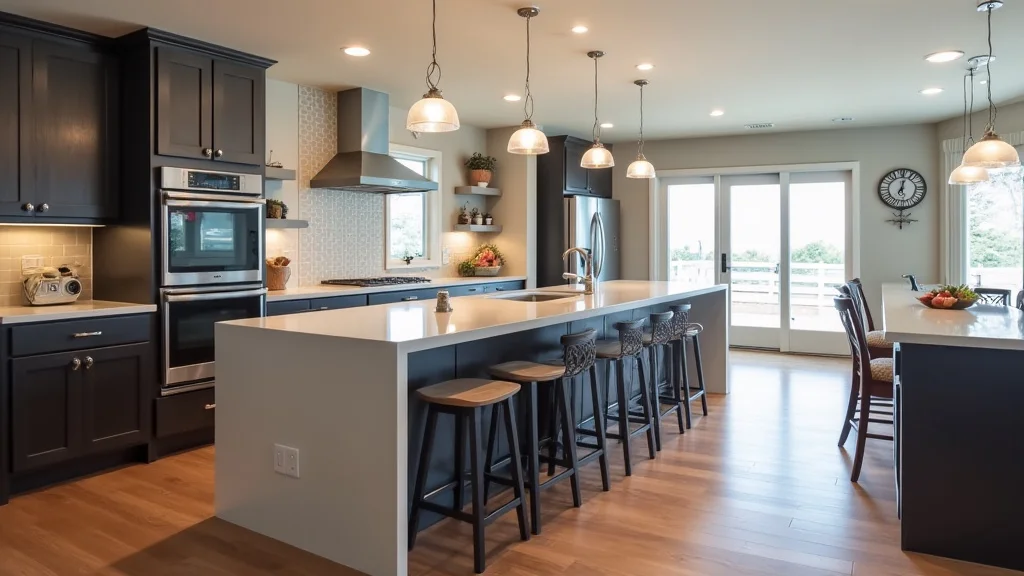 The image shows a sleek kitchen setup featuring modern appliance options for your home.